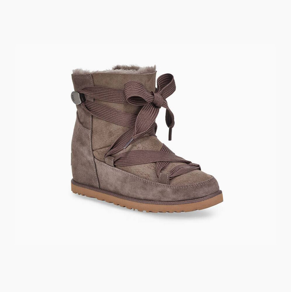 UGG Classic Femme Lace-up - Boots Dame - Brune (NO-E821)